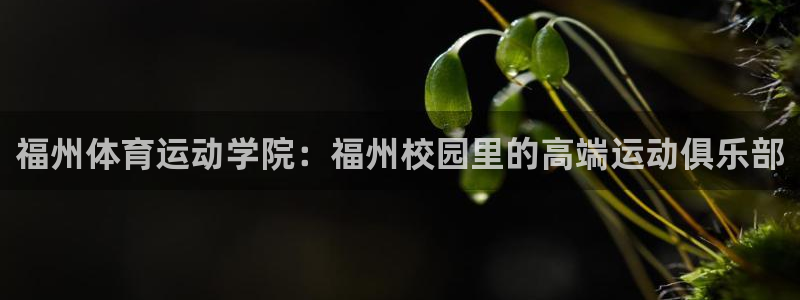 J9官方正版app集团官网网址：福州体育运动学院：福